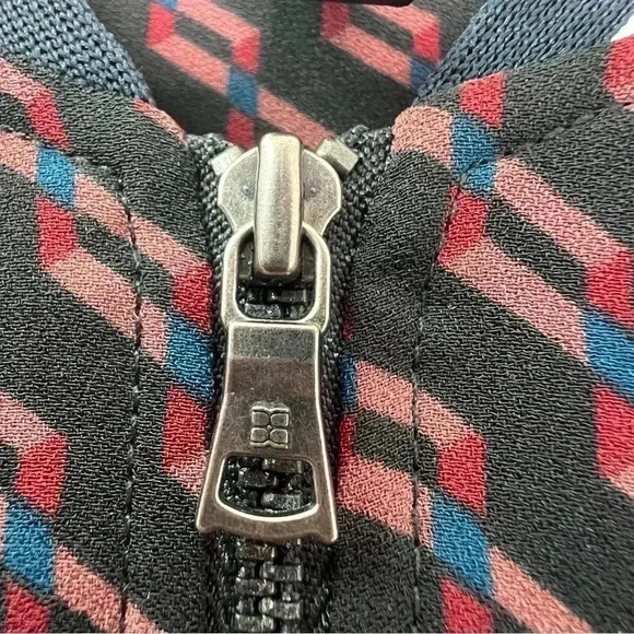 BCBGMaxAzria Drew Dress Geometric Print Front Zip Sz XXS - Picture 11 of 16